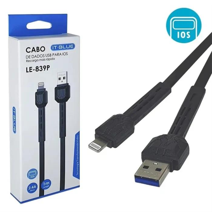 Cabo de dados e carregamento lightning it - blue le839p 1m - Imercado - marketplace - 1149 - imagem produto - 