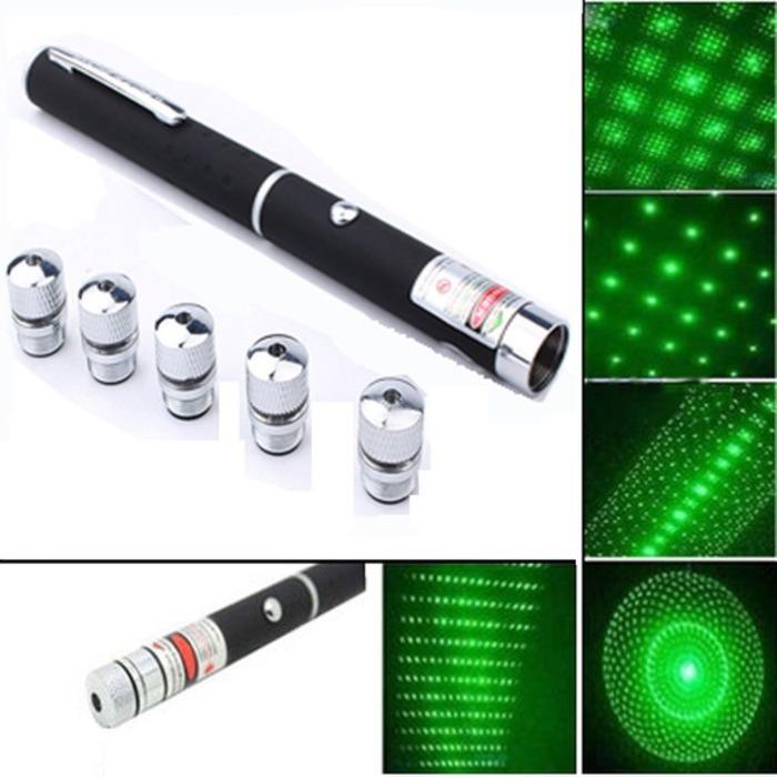 Caneta laser verde 5 pontas c/ efeitos para reuniões longo alcance - Imercado - marketplace - 3106 - imagem produto - 